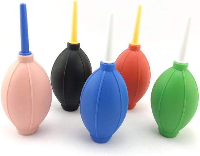 KOMBIUDA 5pièces Souffleur à Air Manuel pour Nettoyage Délicat De Lentilles Caméra Claviers Et Équipements Électroniques Souffleur De Poussière sans Électricité Couleurs Aléatoires