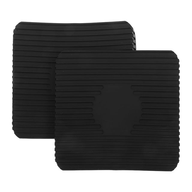 2 Pièces Tapis en Silicone pour Balance Cuisine Numérique, Noir,