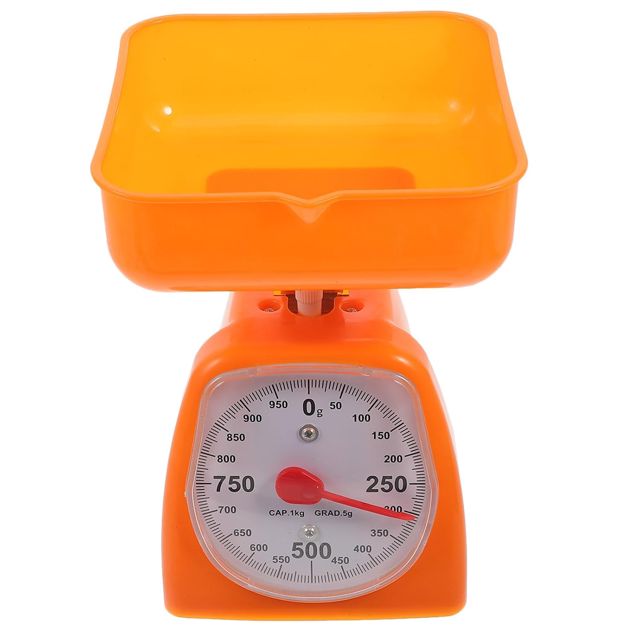 Balance Mécanique 1-2kg Orange Affichage Clair et Design Antidérapant, Cuisine et Accessoires de Laboratoire Couleur Aléatoire