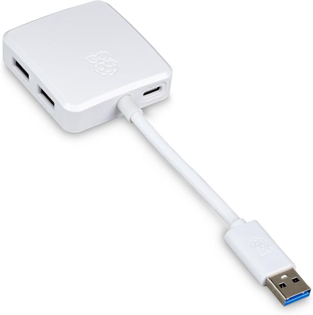 Hub USB 3.0 Raspberry Pi® SC1636 4 Ports Blanc