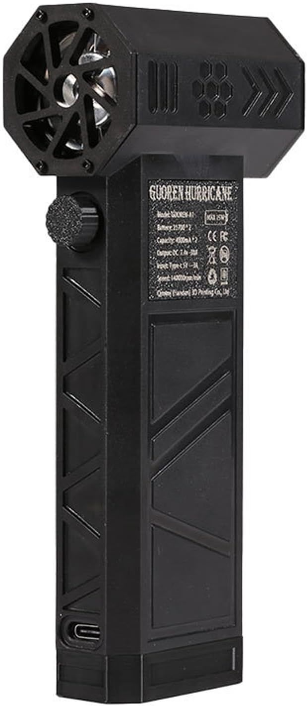 Dépoussiéreur électrique sans fil 14 000 tr/min Puissant souffleur d'air portatif pour ordinateur et entretien extérieur Nettoyage Turbos sèche-cheveux