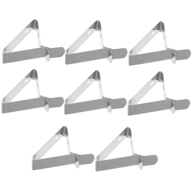 Cabilock 8 pièces Clips de Fixation Thermomètre Alimentaire Acier Inoxydable Chaleur Support Stable pour de Cuisson Barbecue Lot de Trou Sécurité Renforcée pour Cuisine