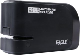 Eagle électrique Stapler-heavy Duty automatique agrafeuse, capacité 20 feuilles, Alimenté par batterie ou secteur, Noir (Adaptateur britannique)