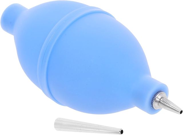 Souffleur D’air de Nettoyage pour Objectif et Clavier, Long Bec Bleu