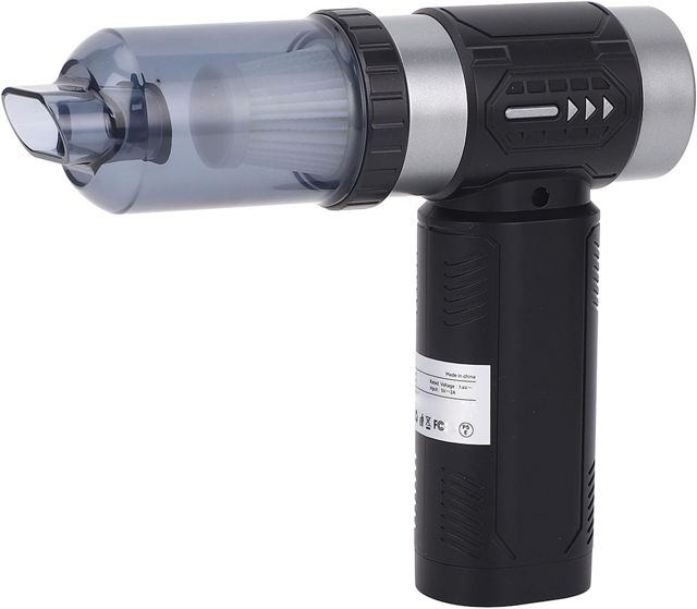Souffleur à Jet Miniature avec Aspiration de 16 000 Kpa, Ventilateur Portatif sans Fil pour Voiture et Bureau, Ventilateur à de Chargement USB pour un Nettoyage Facile