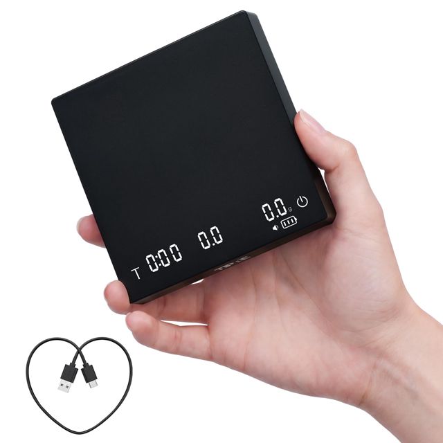TIPRE Balance à café expresso avec minuterie, 0,1 g