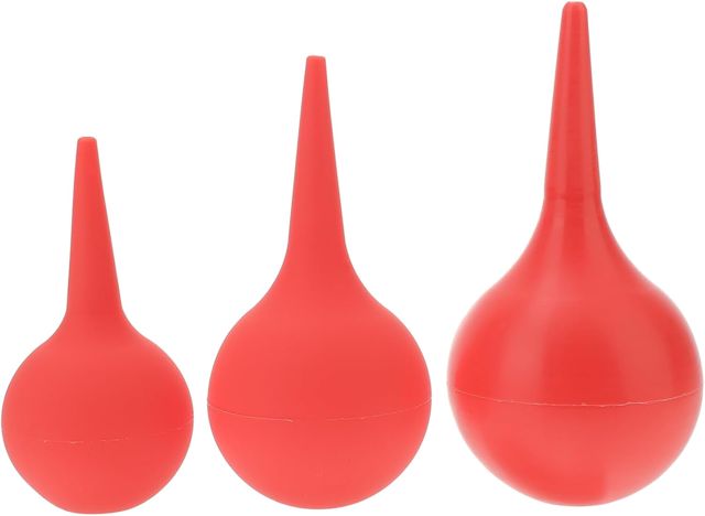 3pcs Boules de Soufflage en Caoutchouc 30ml pour Nettoyage Poussière, Design Ergonomique, Prise Sécurisée, pour Maison et Bureau