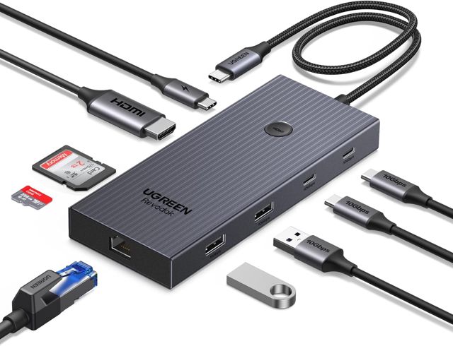 UGREEN Revodok Pro 1091 Hub USB C Ethernet Gigabit 9 en 1 Docking Station