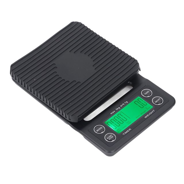 Fdit Balance à café et Minuterie, Portée de 3 Kg, pour Maison Boutique