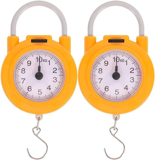 UKCOCO Balance Portable de Pêche Légère avec Crochet en Plastique et Métal, Petite Échelle Multifonction pour Usage Domestique et Voyage