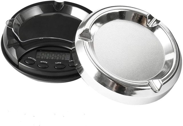 Cendrier numérique, 500 g/0,1 g - Mini balance de poche électronique numérique de cuisine avec écran LCD
